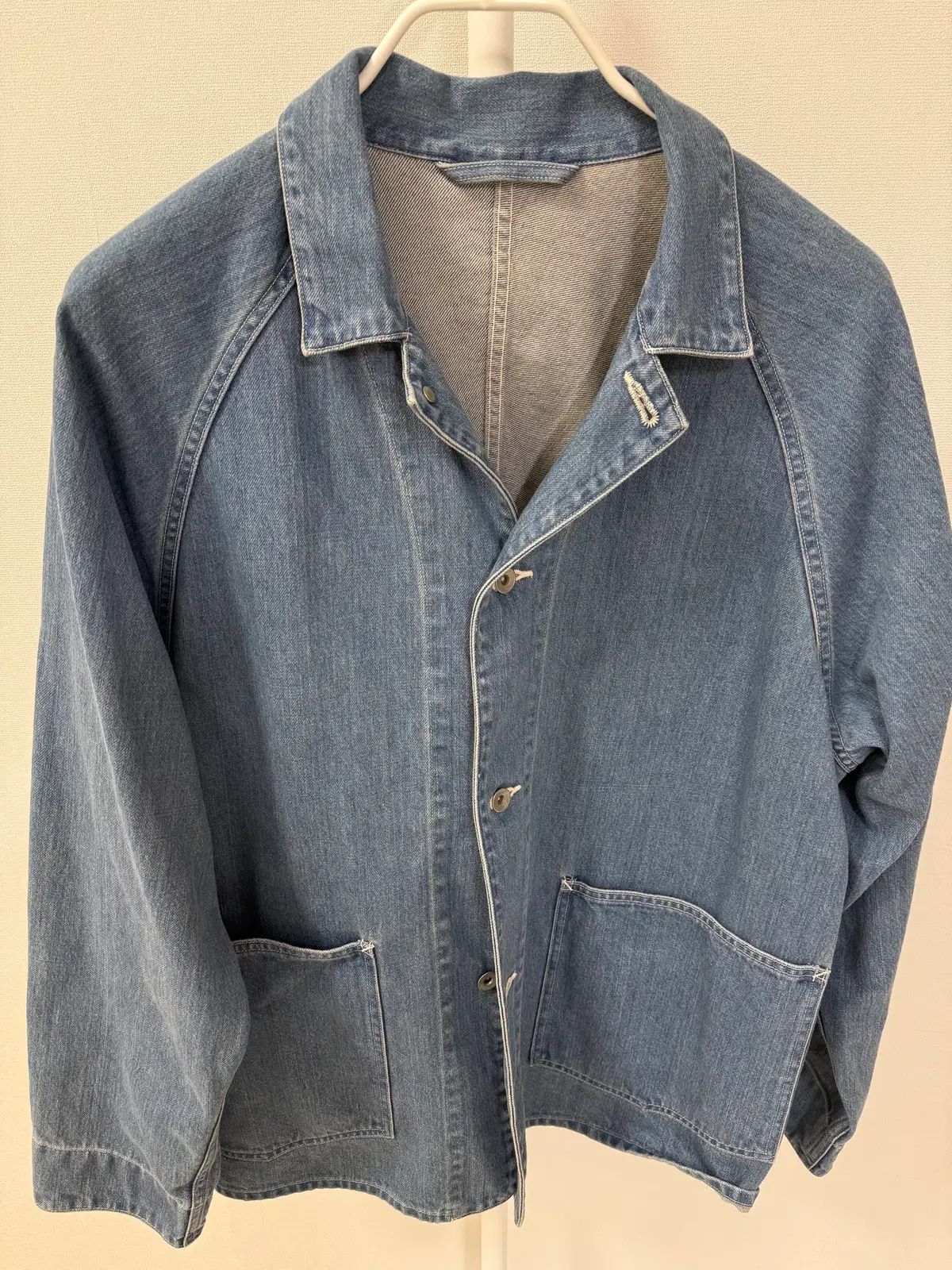 nanamica(ナナミカ) 23SS デニムジャケット Indigo BLEACH Lサイズ