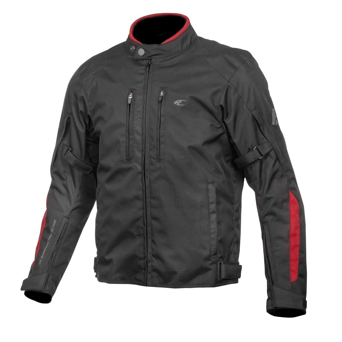 新品 [KOMINE] バイク用 ジャケット プロテクトウィンタージャケット JK-603 1289 秋冬春向け 防水 防寒 CE規格 プロテクター 07-603 メンズ ブラック/レッド S