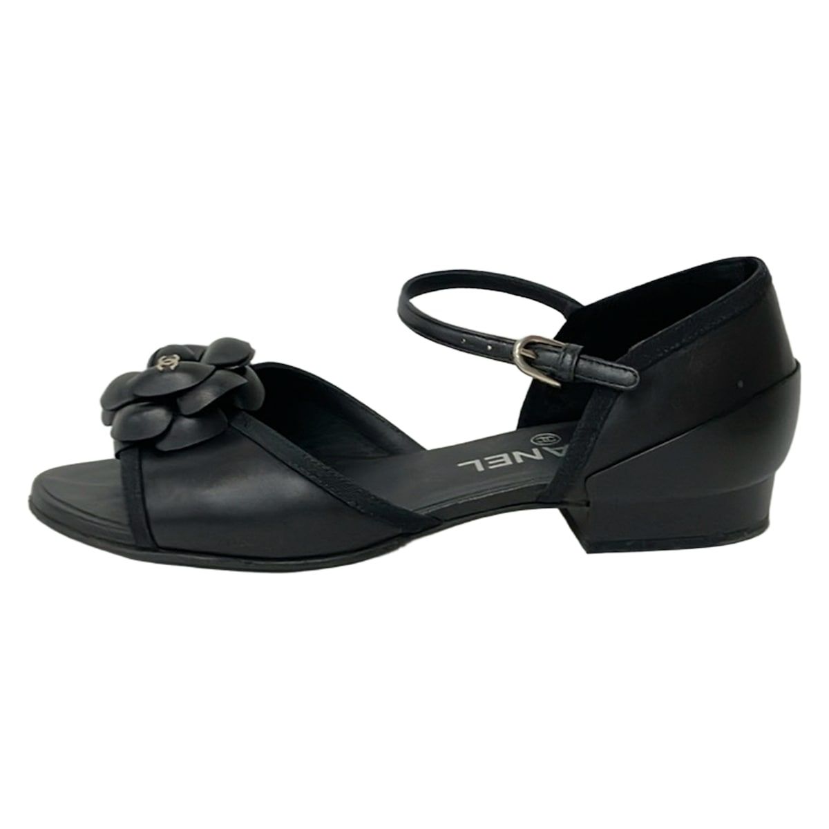 CHANEL(シャネル) サンダル 36 1/2 C レディース - 黒 アウトソール張