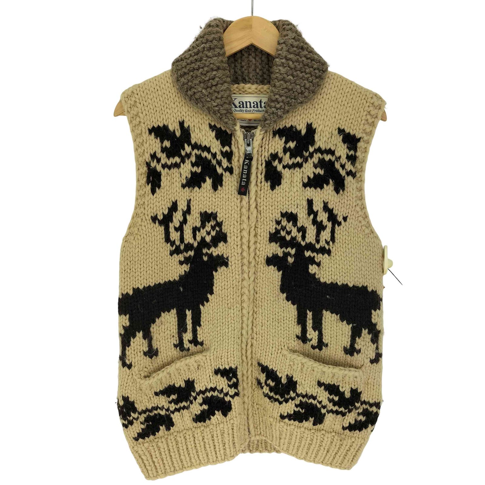 カナタ Kanata ジップアップ カウチンベスト メンズ 表記無 - メルカリ