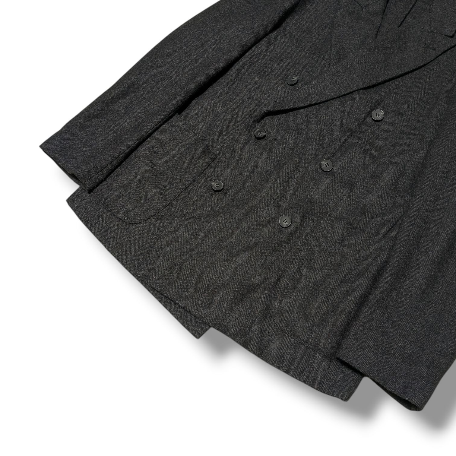 shiun シウン スーツ セットアップ ダブルブレスト HERRINGBONE W.B 