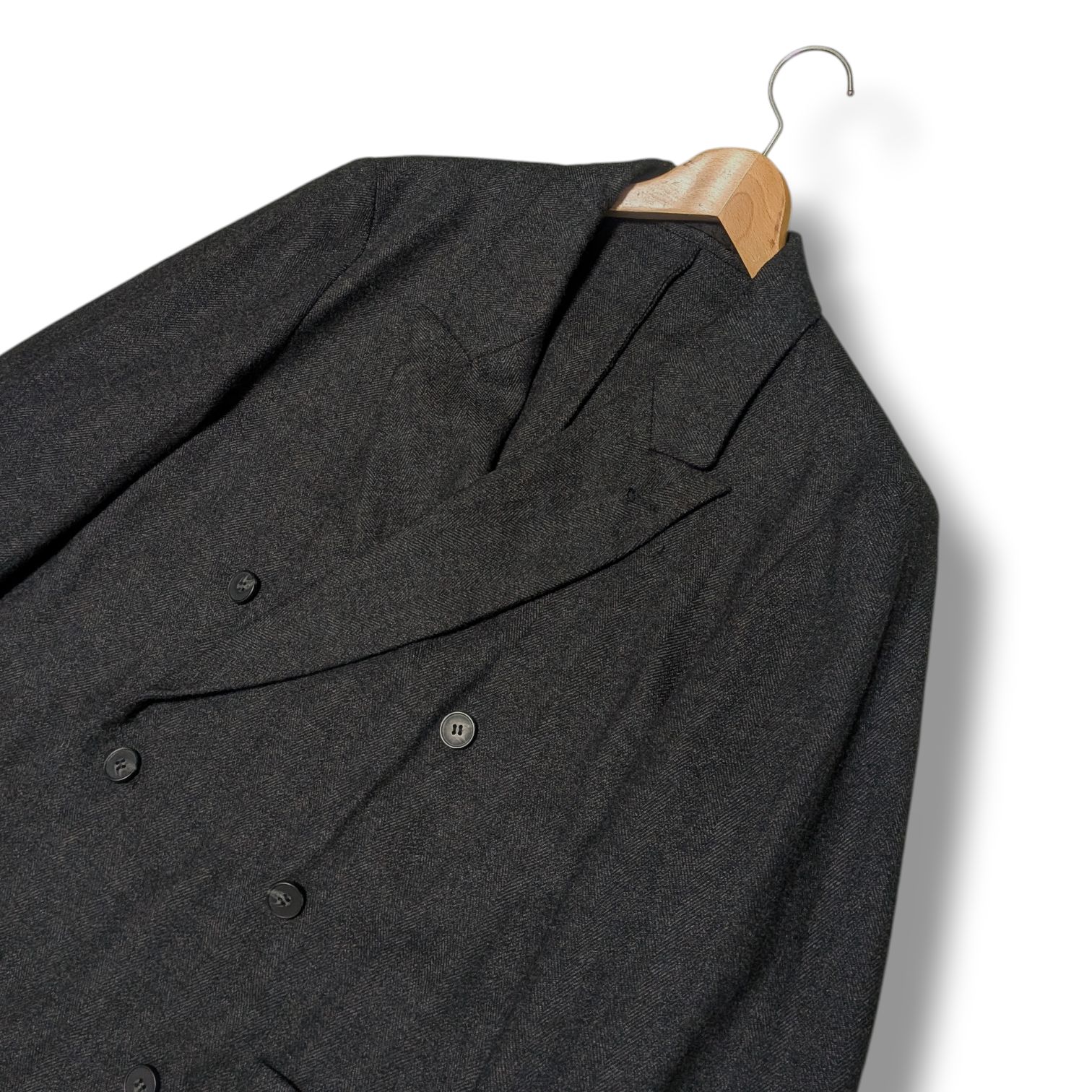shiun シウン スーツ セットアップ ダブルブレスト HERRINGBONE W.B 