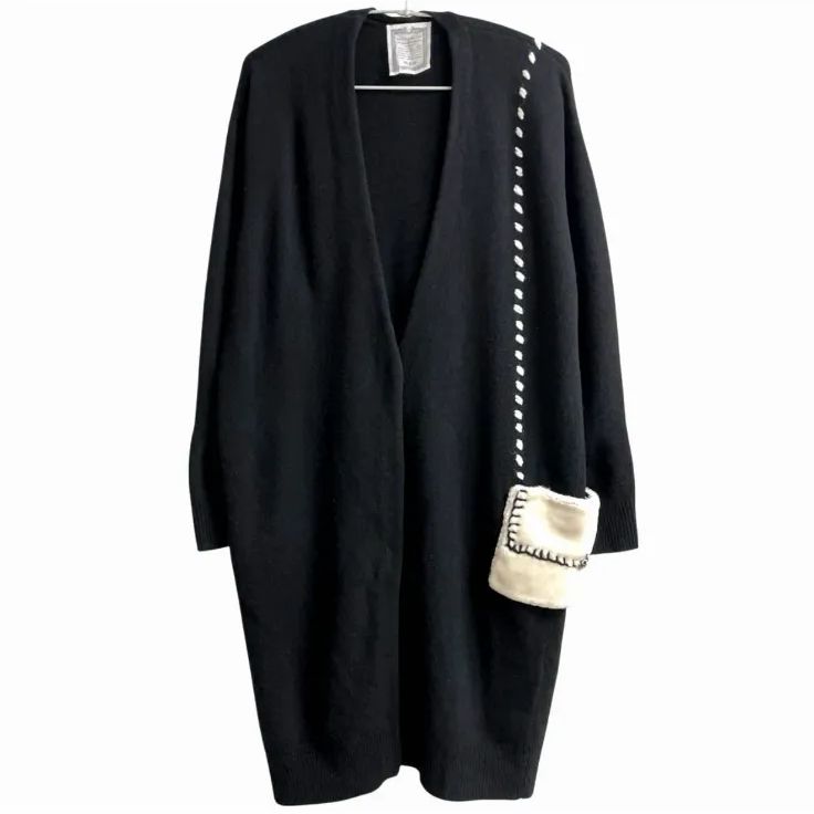 BEARDSLEY ビアズリー ポシェットカーデ ロング カーディガン F フリー