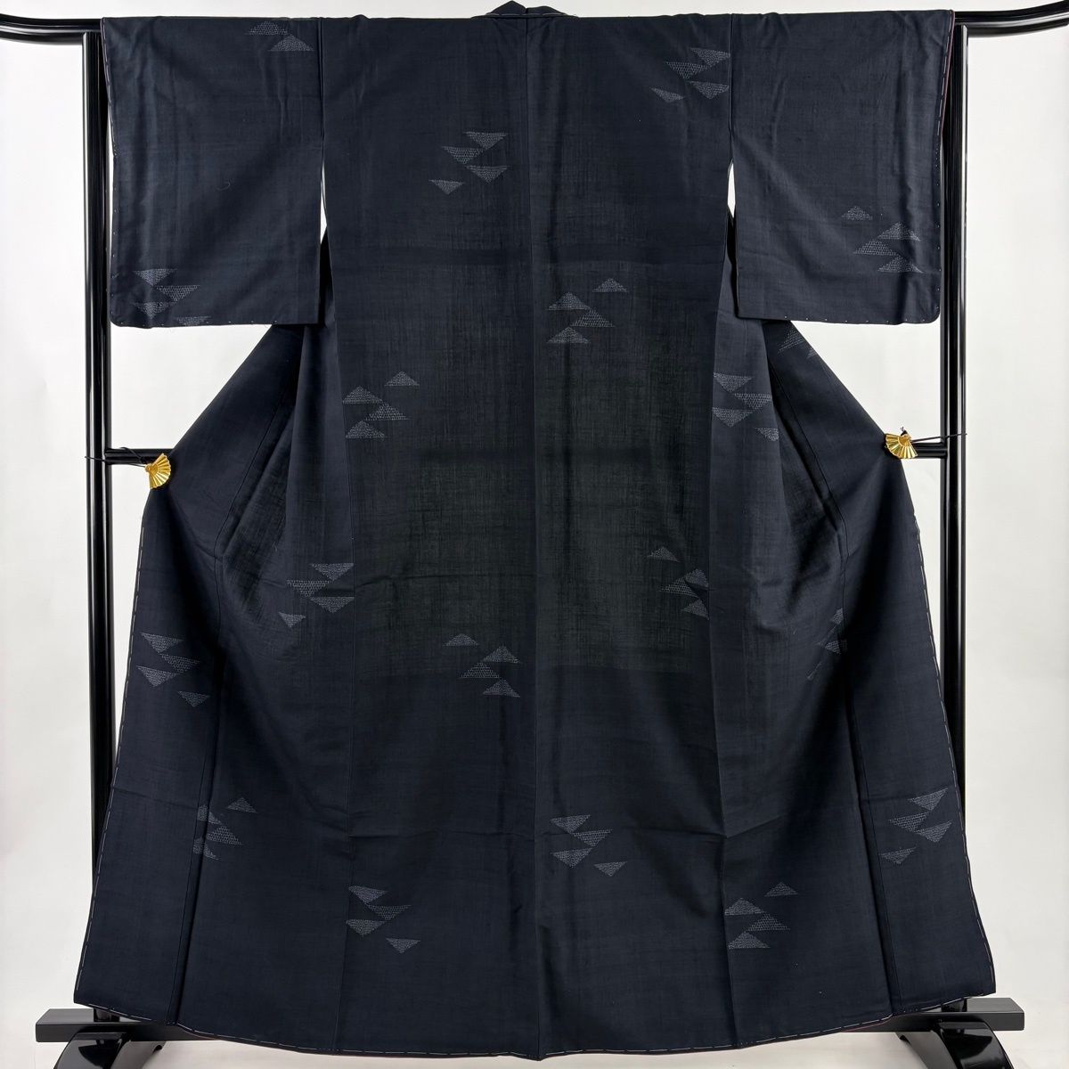 美品】 結城紬 身丈162cm 裄丈64cm M 袷 はたおり娘 名古屋帯セット