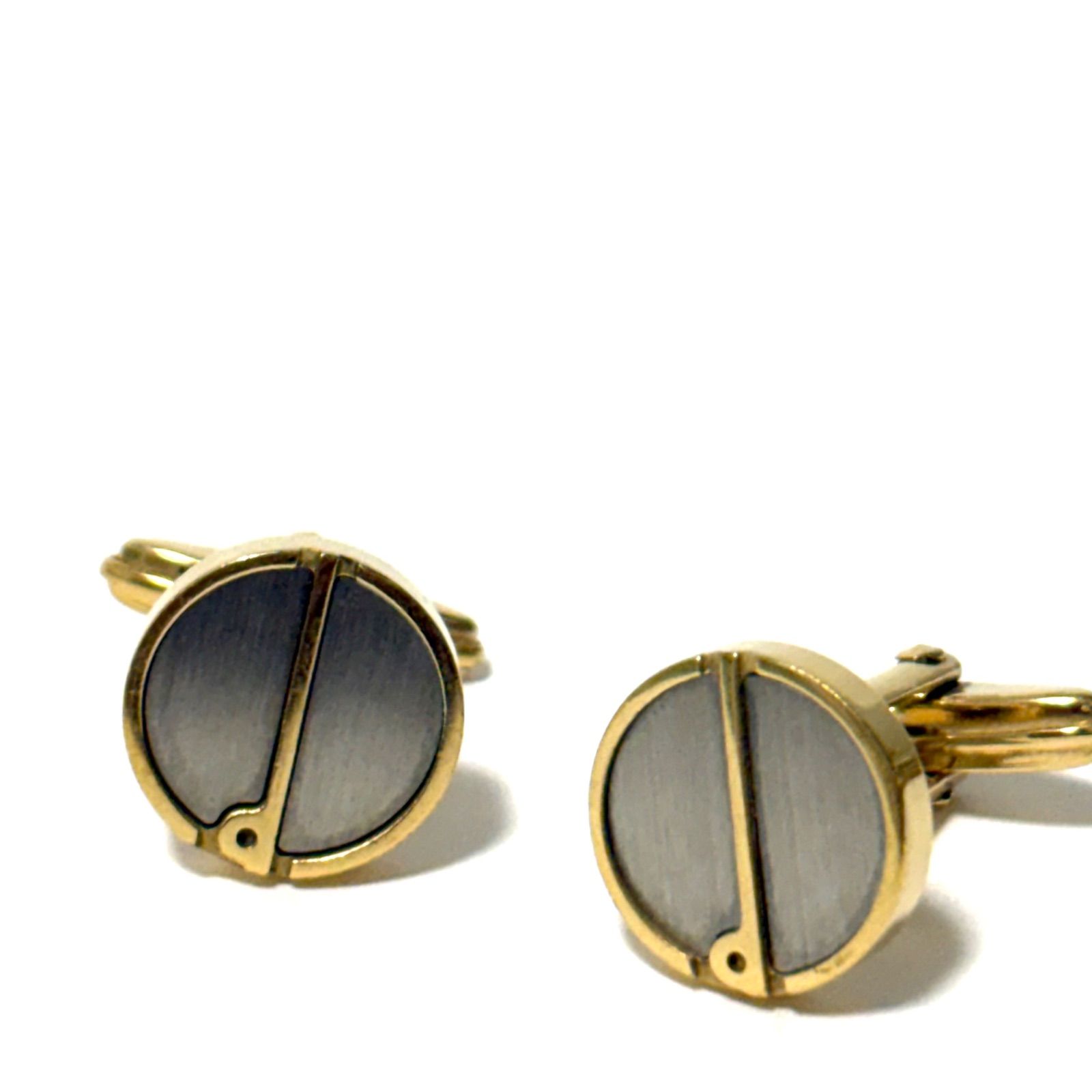 ダンヒル カフリンクス カフス シルバー×ゴールド ビジネス 美品