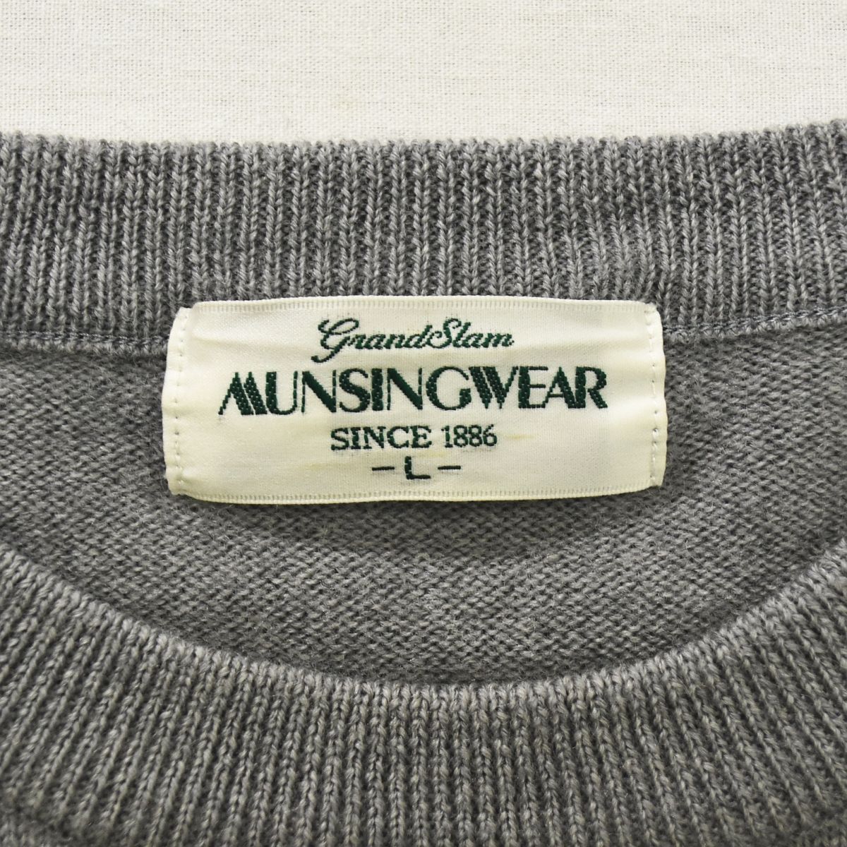 90sヴィンテージ マンシングウェア Munsingwear ビッグロゴ クルー