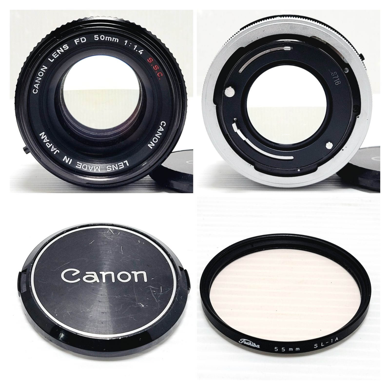 正常動作品】Canon フィルム一眼レフ A-1 & Canon FD 50mm F1.4 S.S.C