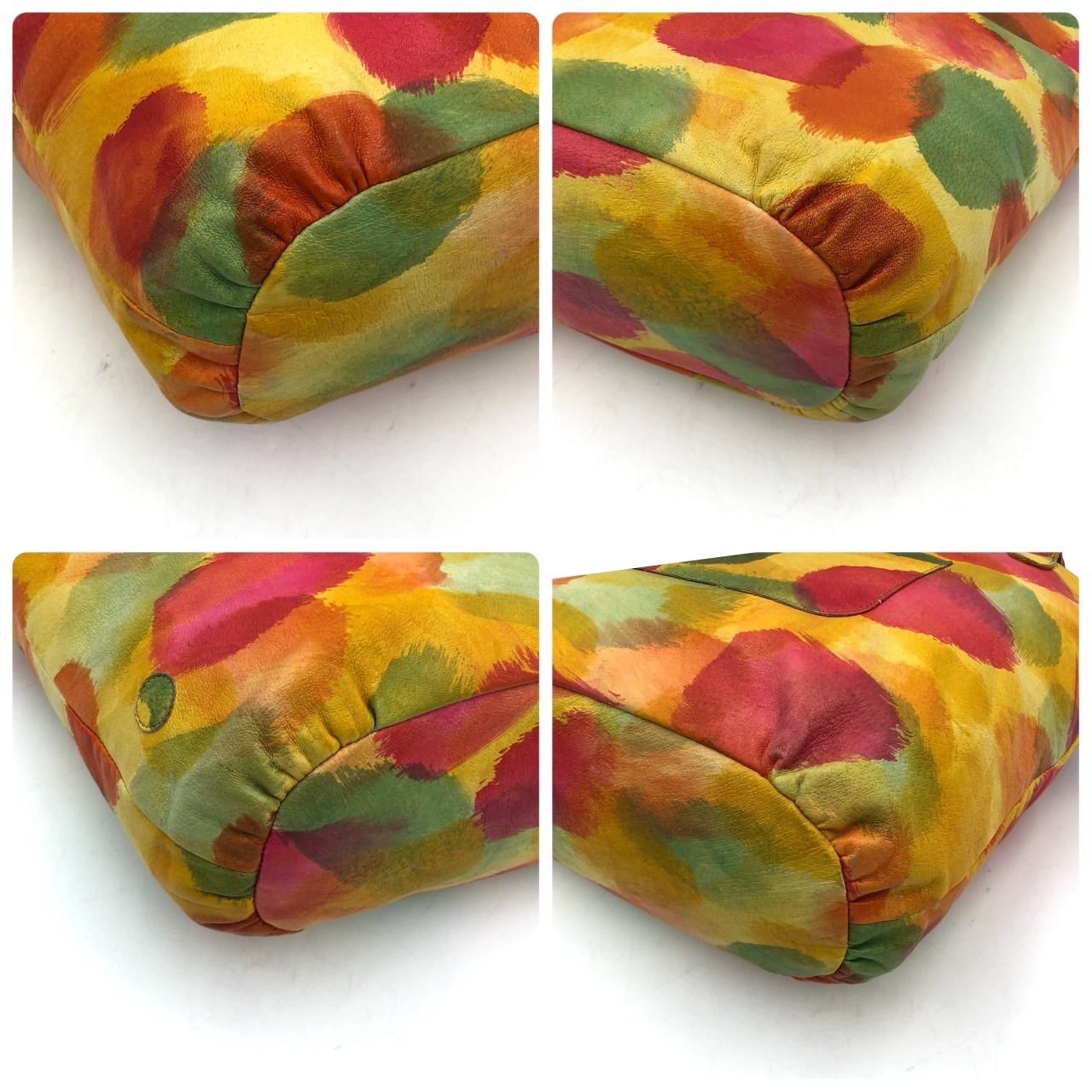 IBIZA イビザ トートバッグ 本革 マルチカラー 鳥チャーム付 日本製