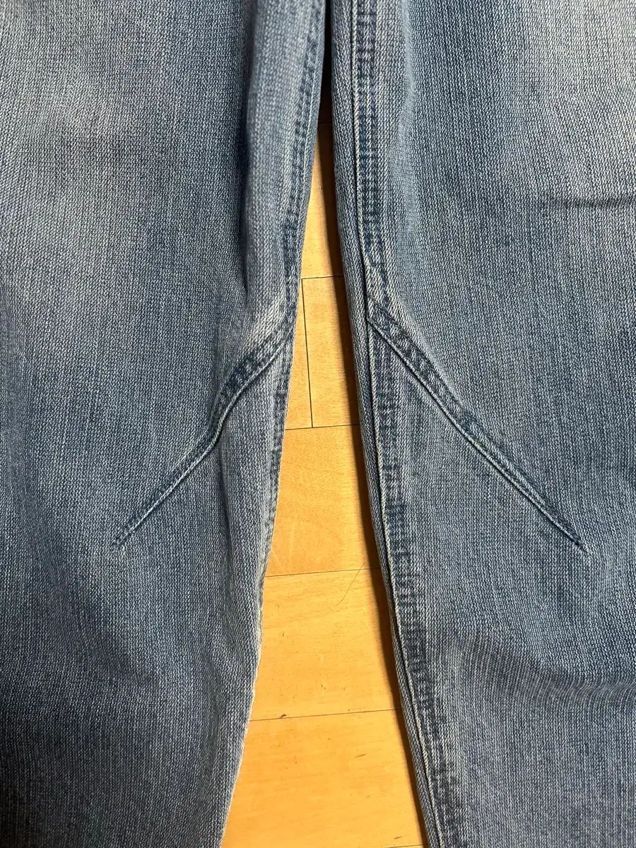 INSILENCE チェーン ツイル バルーンフィット デニムパンツ ブルー M