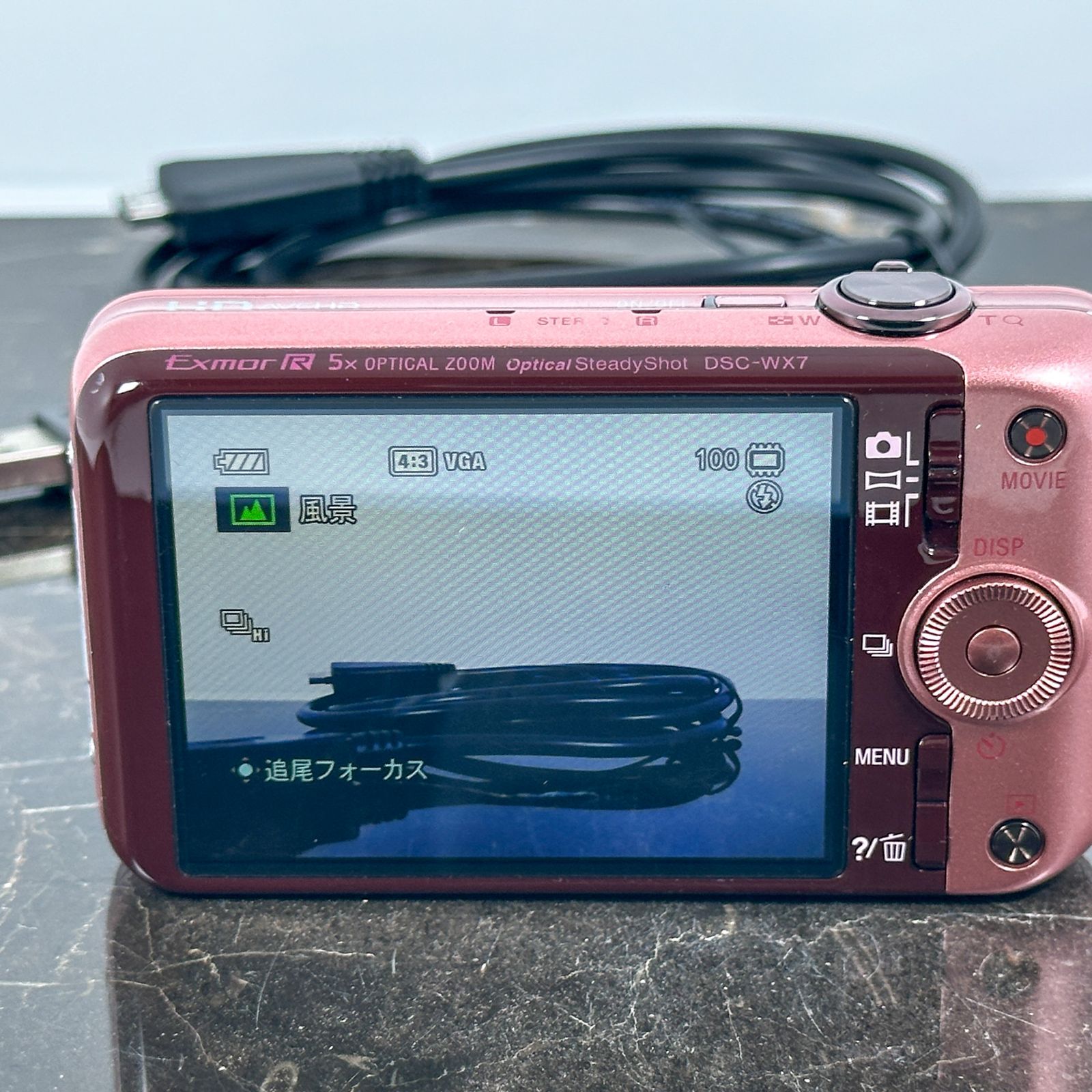 美品】Sony Cyber-shot DSC-WX7 ピンク Exmor R 1620万画素 光学5倍 