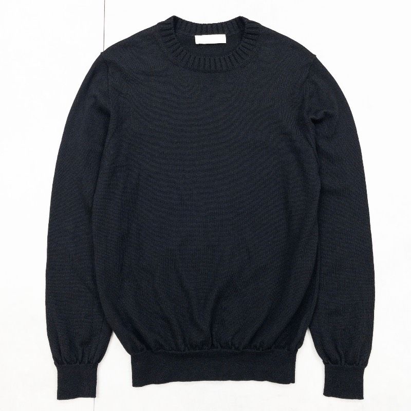 Cruciani クルチアーニ ニットトップス クルーネック ウール ブラック 