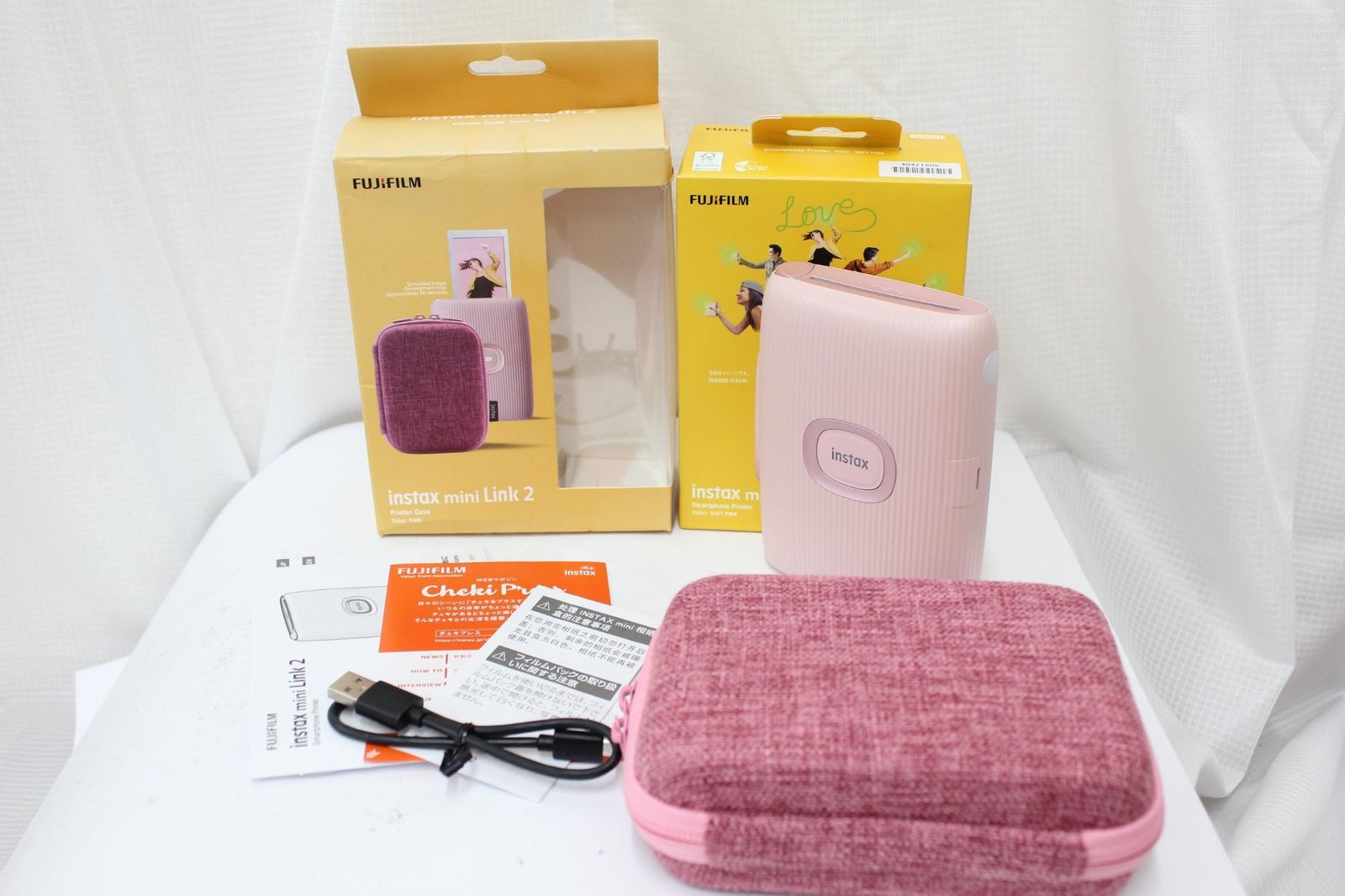 未使用】 富士フィルム Fujifilm instax mini Link 2 + プリンター