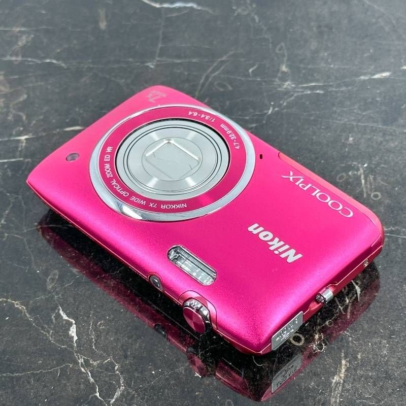美品】Nikon COOLPIX S3500 ピンク 2010万画素 26mm広角 光学7倍ズーム