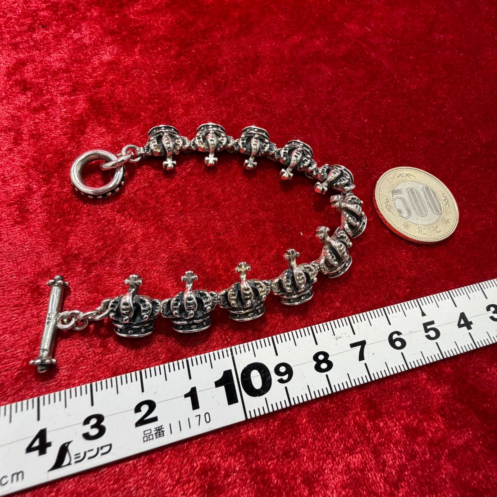 美品 クラウン ブレスレット 42.5g ロイヤルオーダー/ROYALORDER