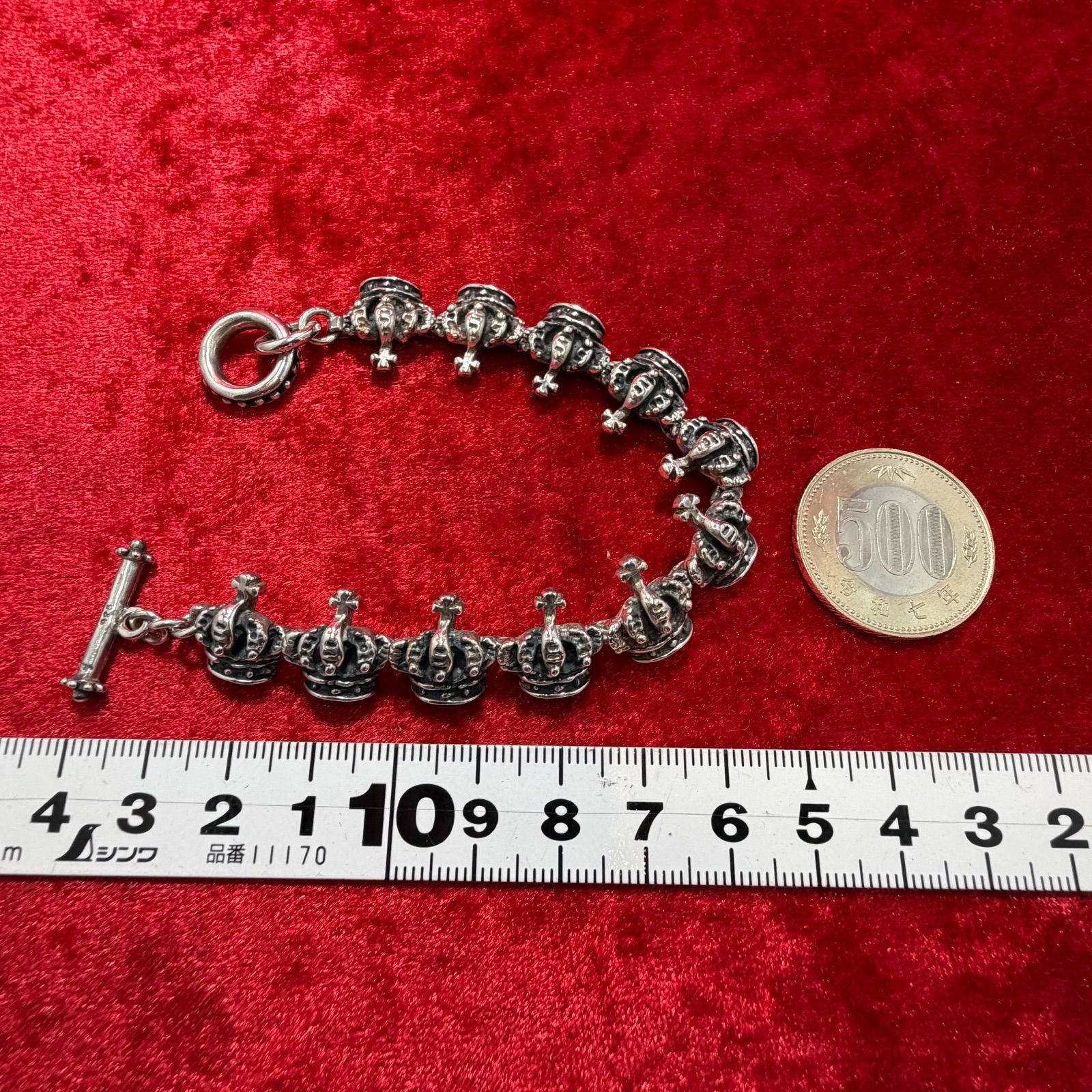 美品 クラウン ブレスレット 42.5g ロイヤルオーダー/ROYALORDER