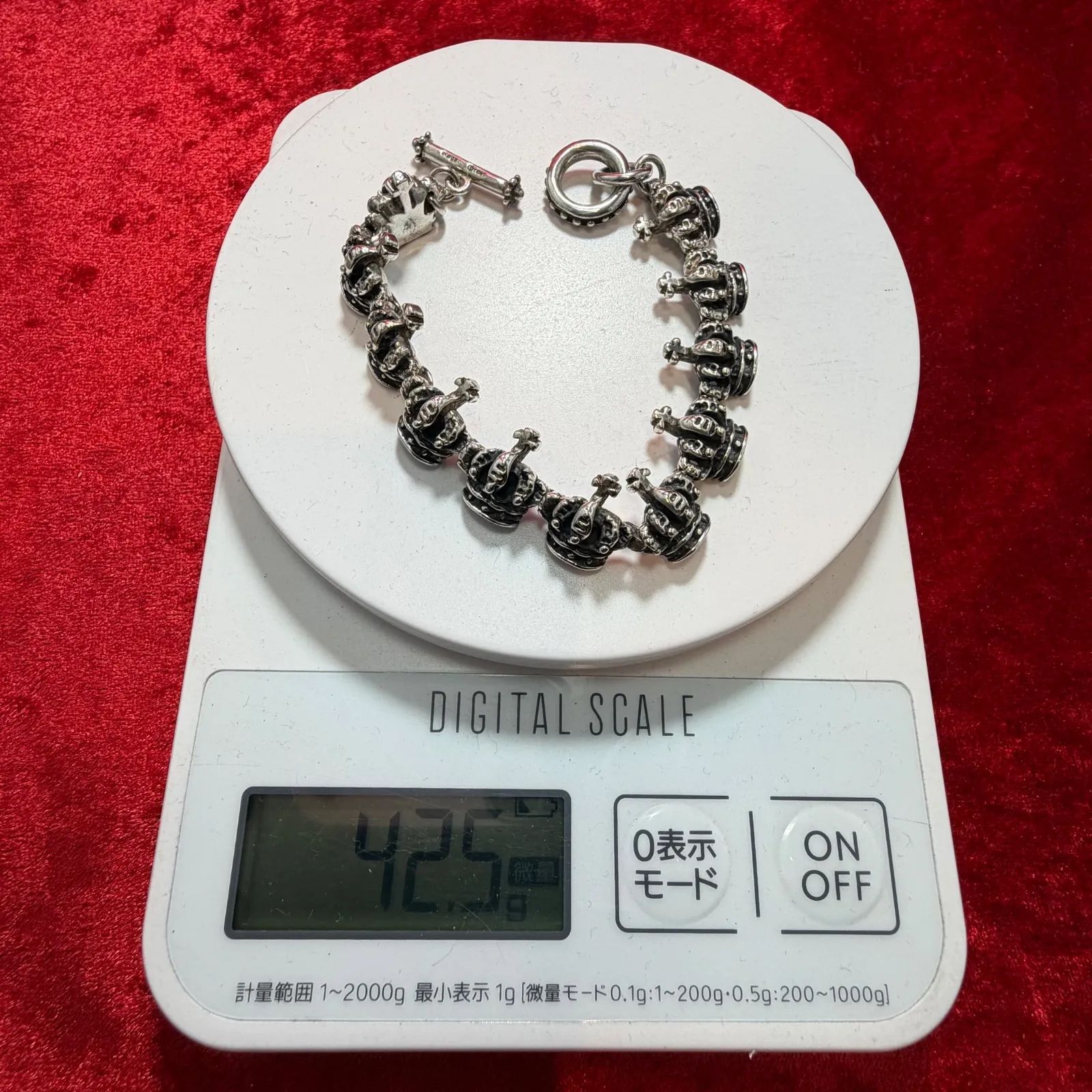 美品 クラウン ブレスレット 42.5g ロイヤルオーダー/ROYALORDER
