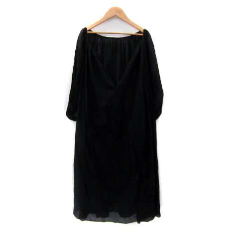 ウィムガゼット Whim Gazette ワンピース ロング丈 七分袖 Vネック