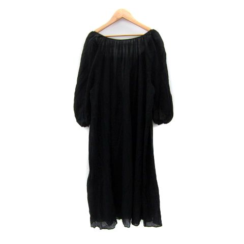 ウィムガゼット Whim Gazette ワンピース ロング丈 七分袖 Vネック