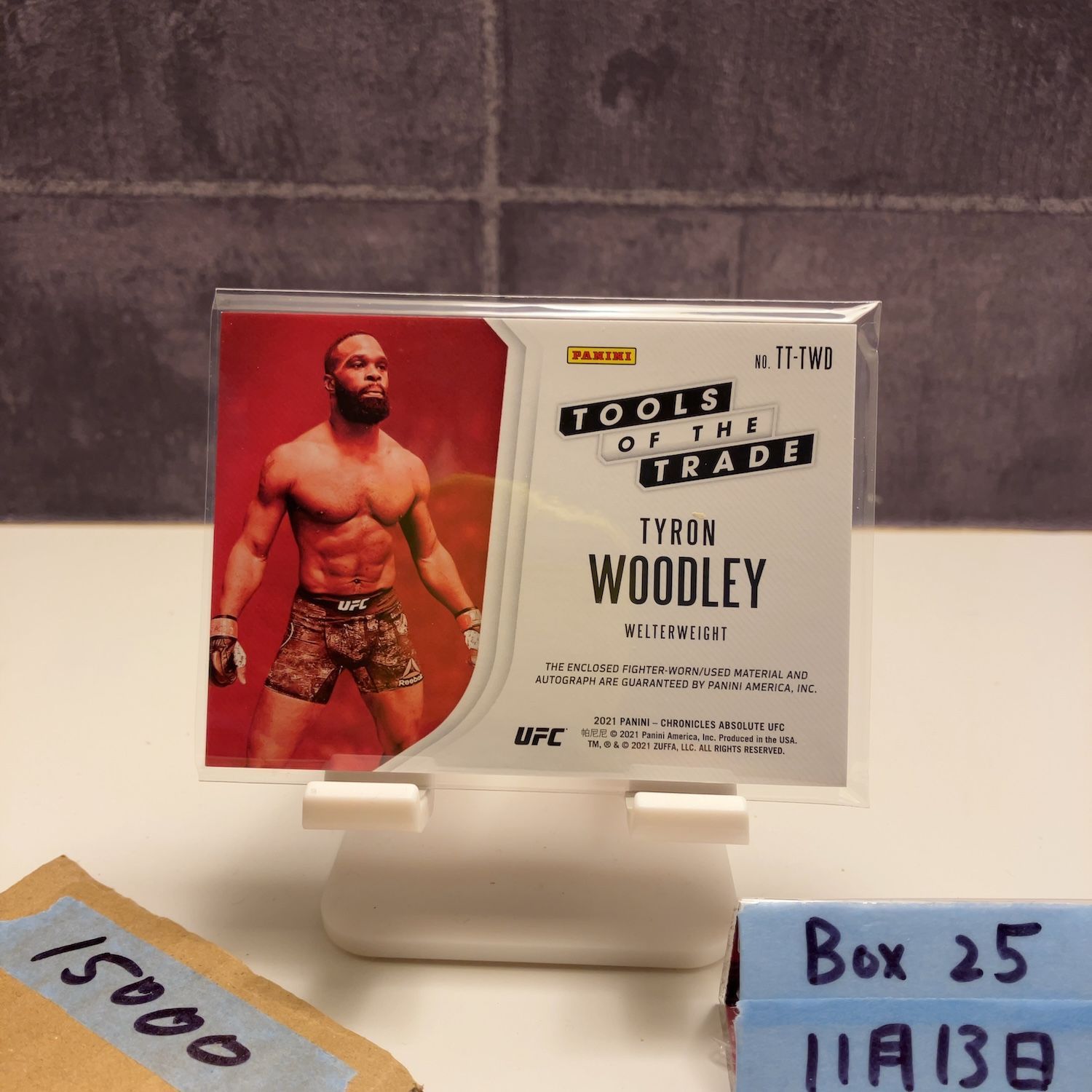 2021 Panini Tyron Woodley 33/49 直筆サインカード UFC Absolute