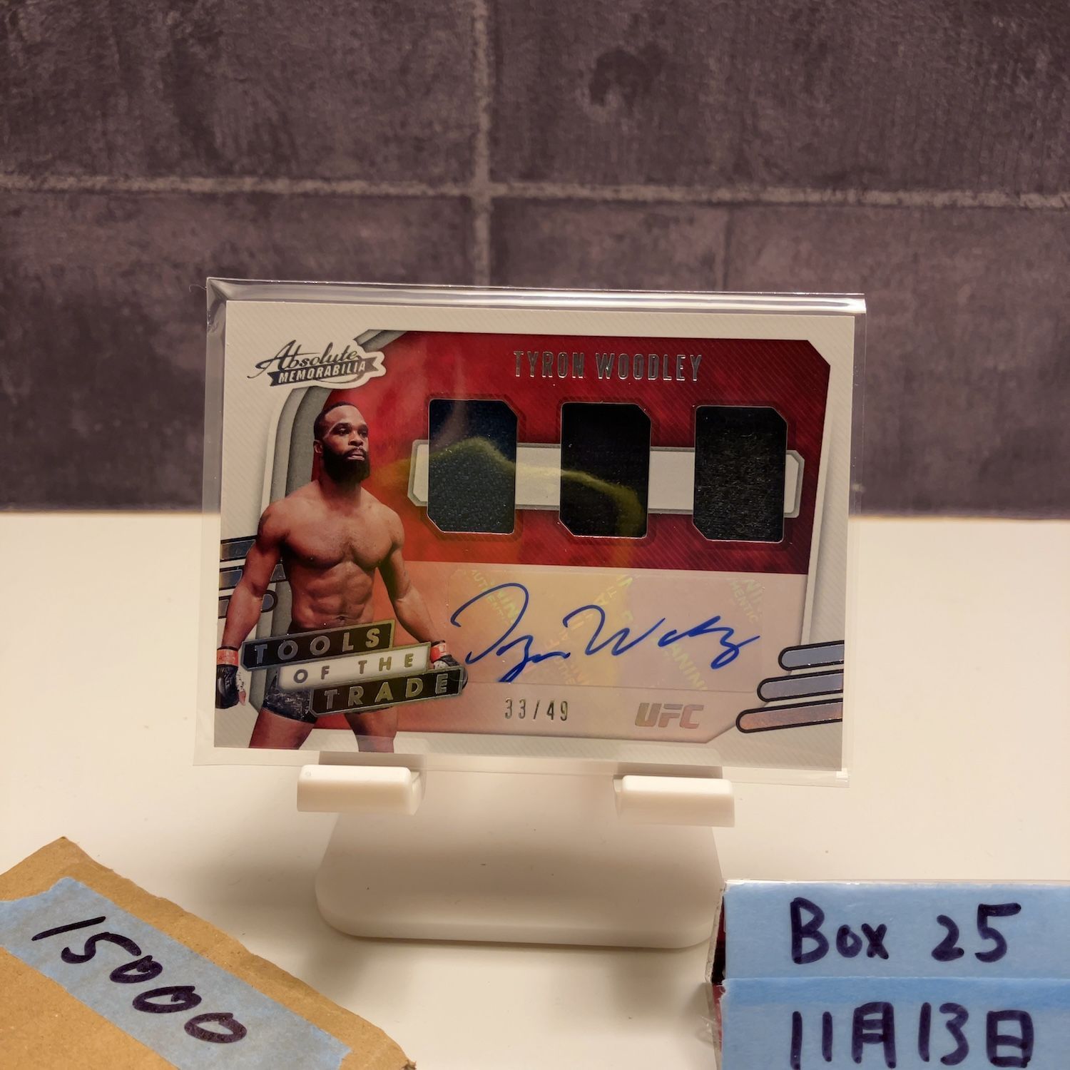 2021 Panini Tyron Woodley 33/49 直筆サインカード UFC Absolute