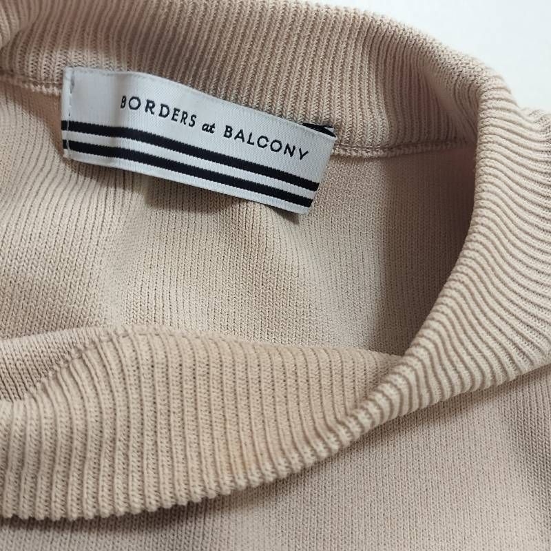 BORDERS at BALCONY ボーダーズアットバルコニー レーヨンニット