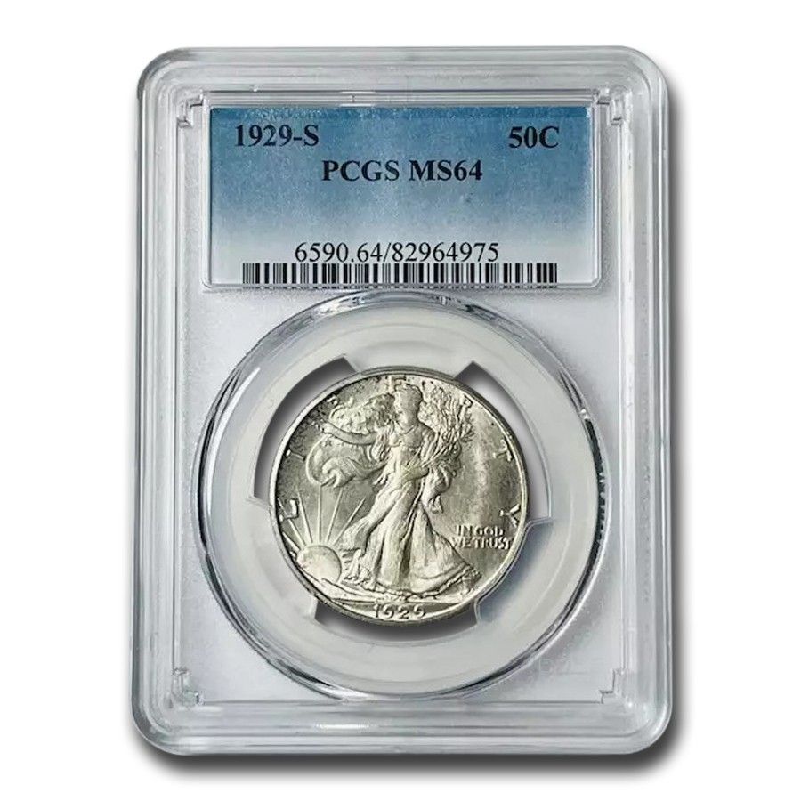 1929-S ウォーキング・リバティ・ハーフダラー MS-64 PCGS - メルカリ