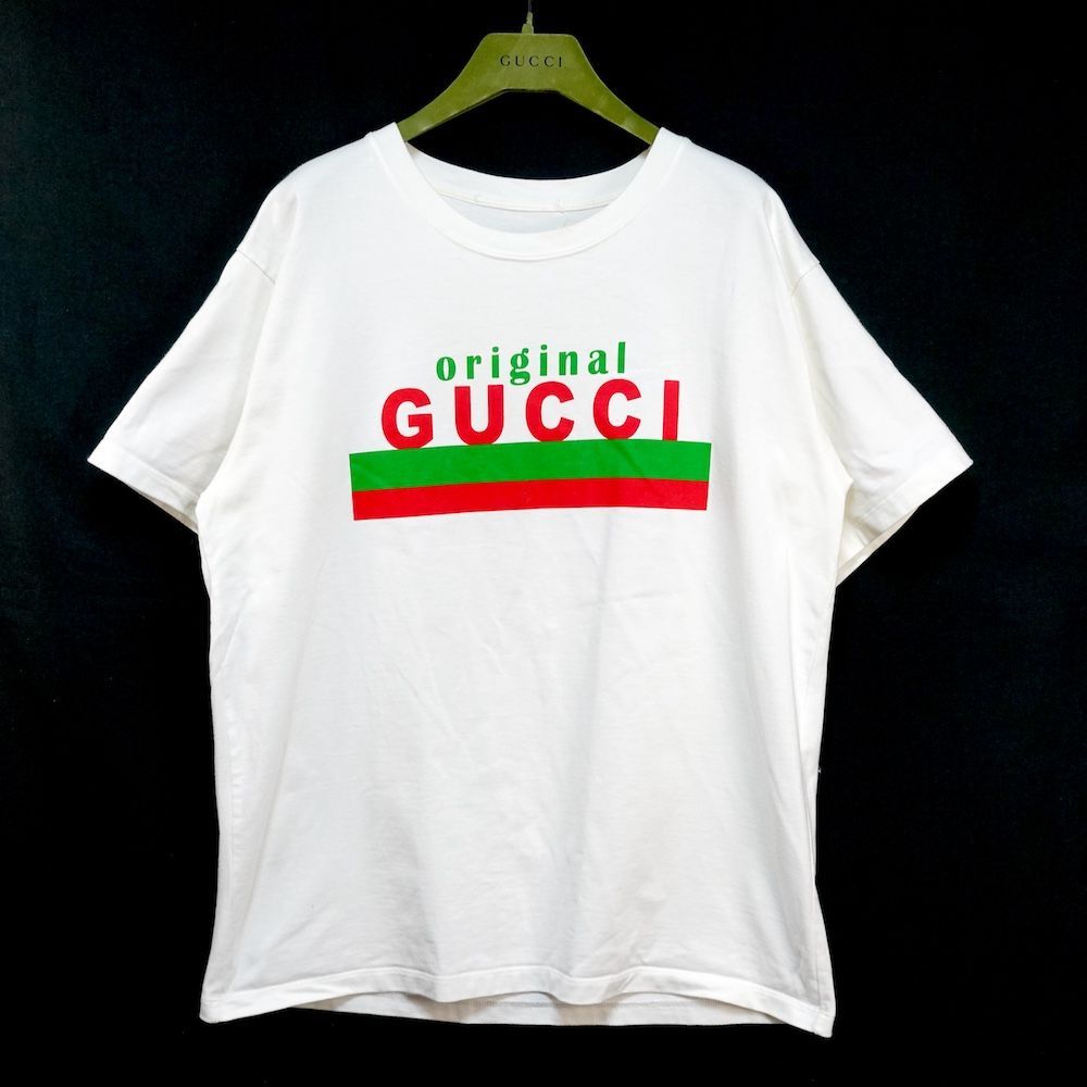 2020SS GUCCI グッチ オリジナル ロゴ プリント オーバーサイズ T