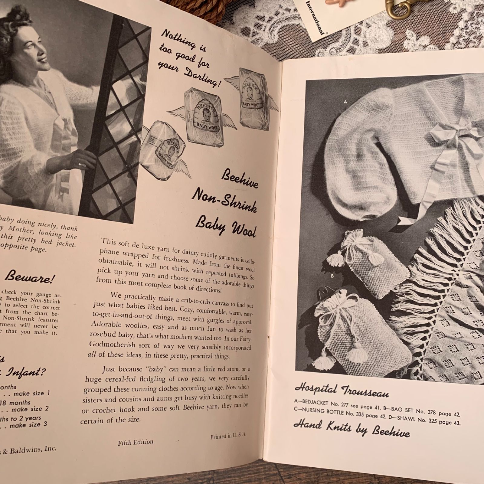 ヴィンテージ ベビー 手芸雑誌 クラフト 洋書 2冊 1940年 ジャンク