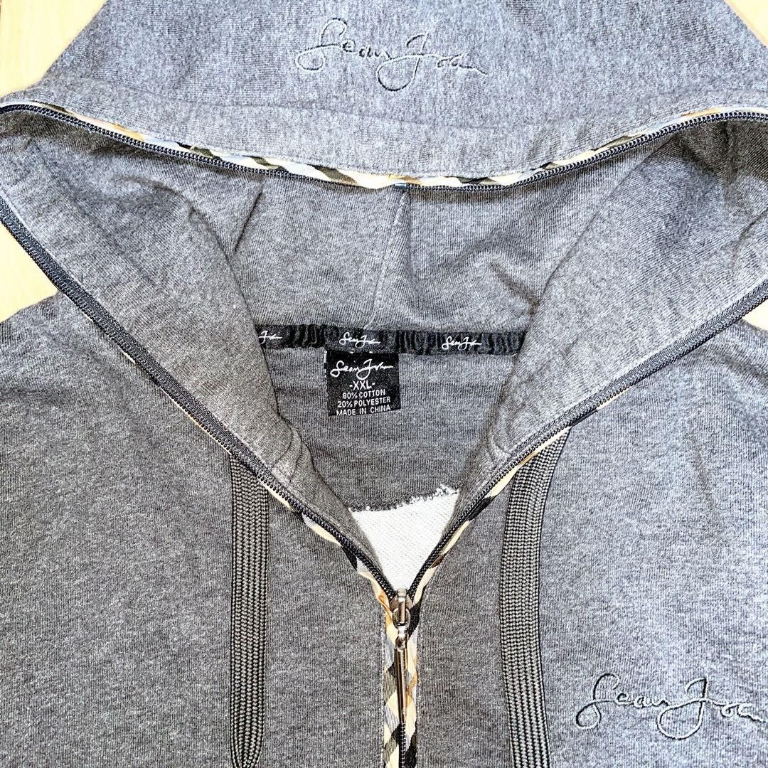 00's 90's Sean John ジップ パーカー チェック B系 - メルカリ