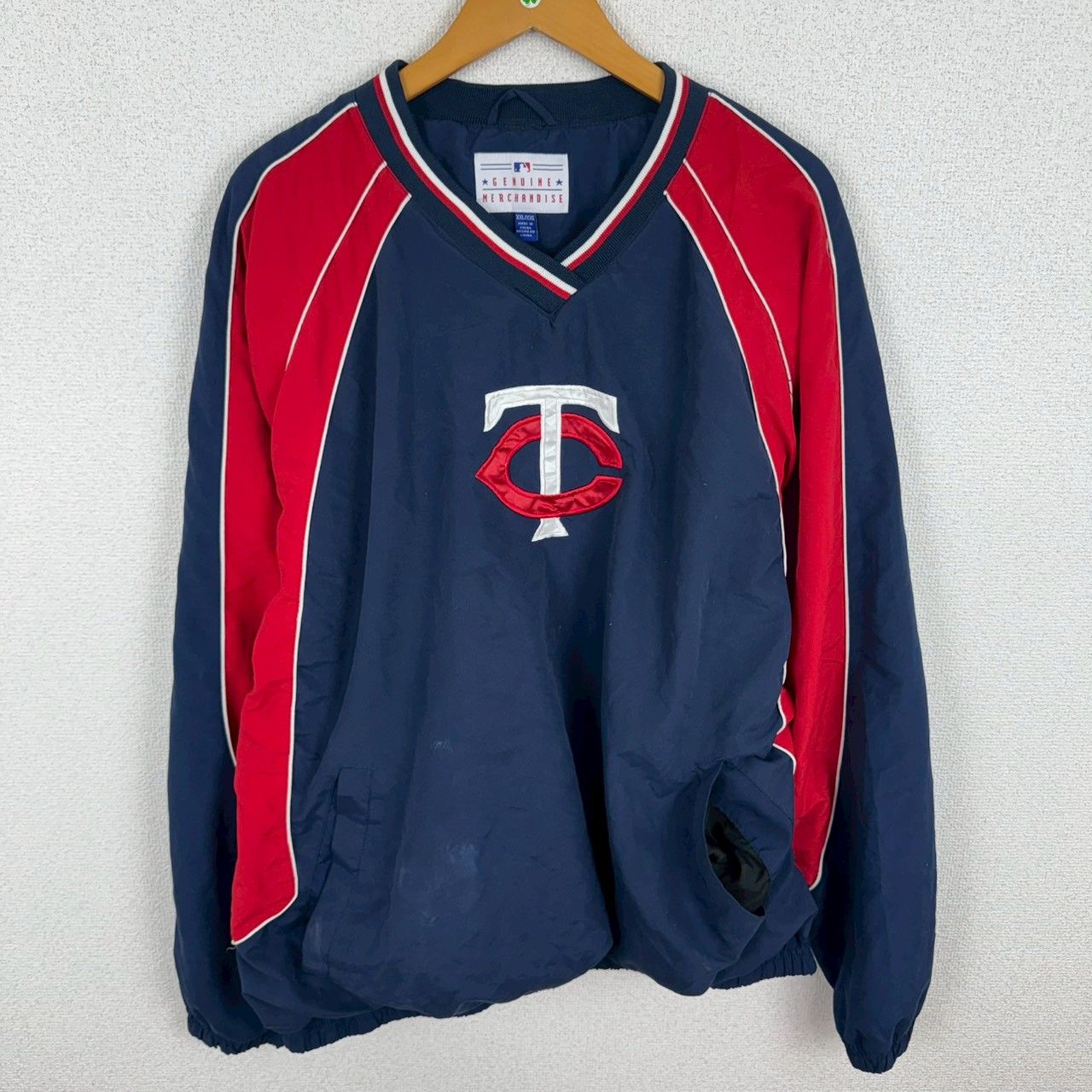 00s MLB Twins ミネソタツインズ プルオーバー ピステ Vネック