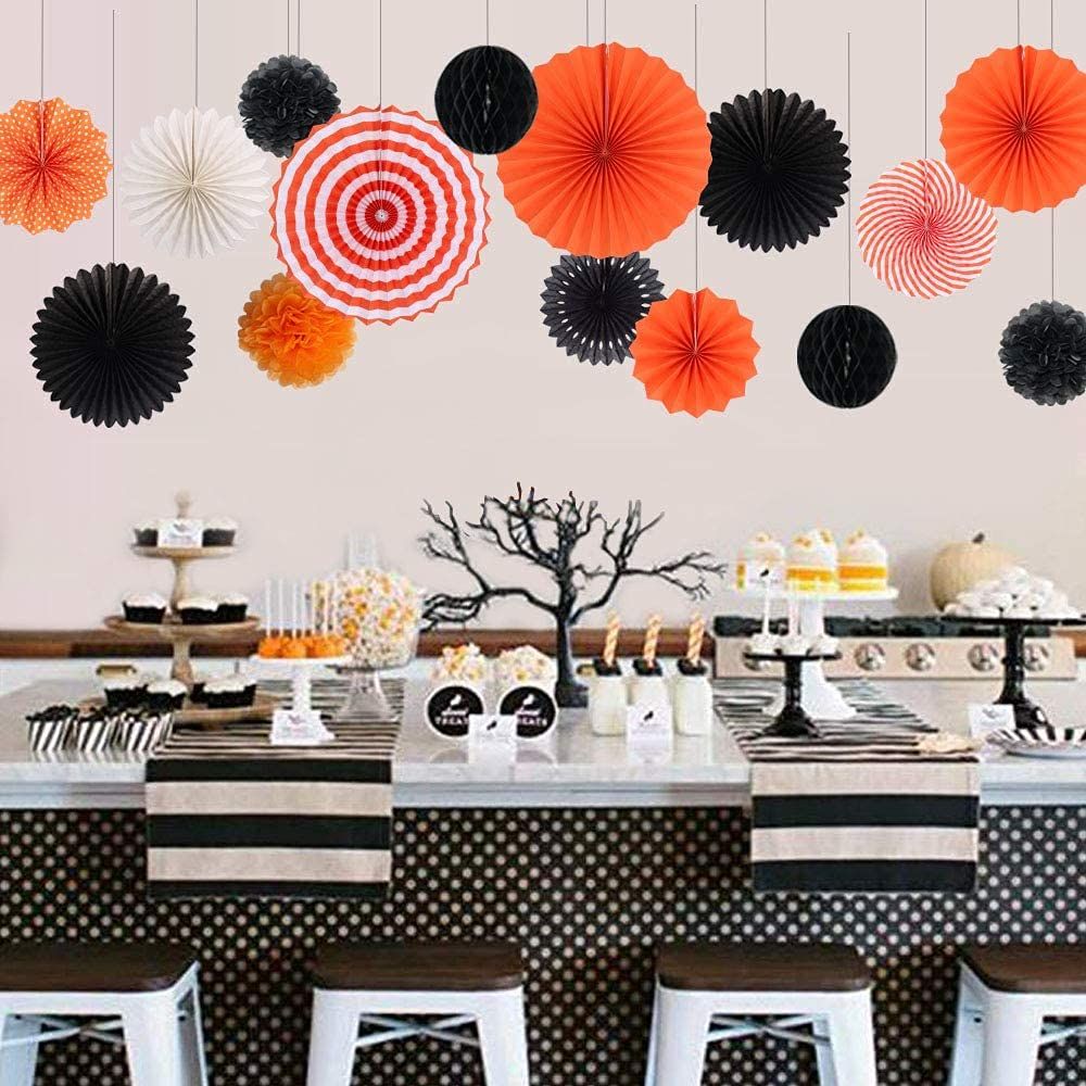 ZOYUBS ハロウィン ペーパーファン ハロウィン 飾り ガーランド