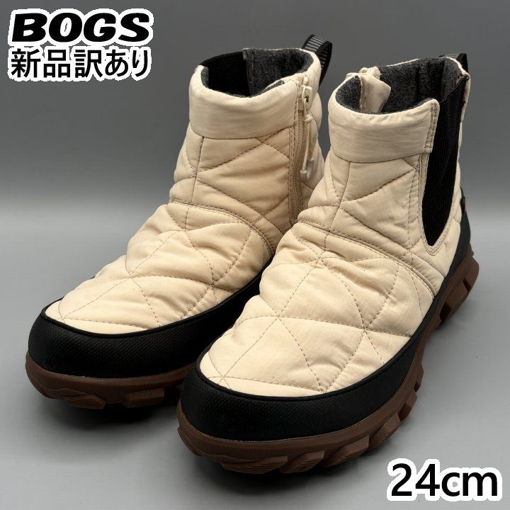 BOGS スノーブーツ ベージュ JP24cm セダーチェルシー レディース/女性