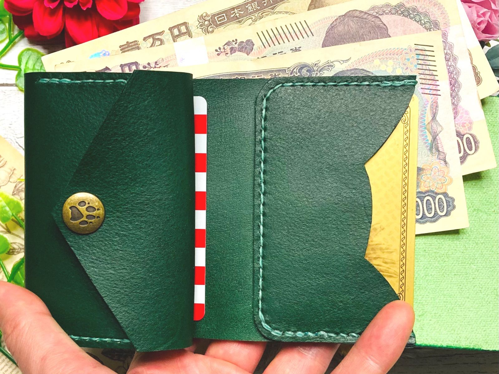 ❤【新色♪】【可愛さ×高級感♪】お洒落可愛い猫モチーフの総本革