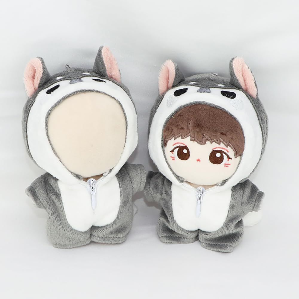 ぬいぐるみ 服 恐竜 niannyyhouse 10cm サメ ジャンプスーツ