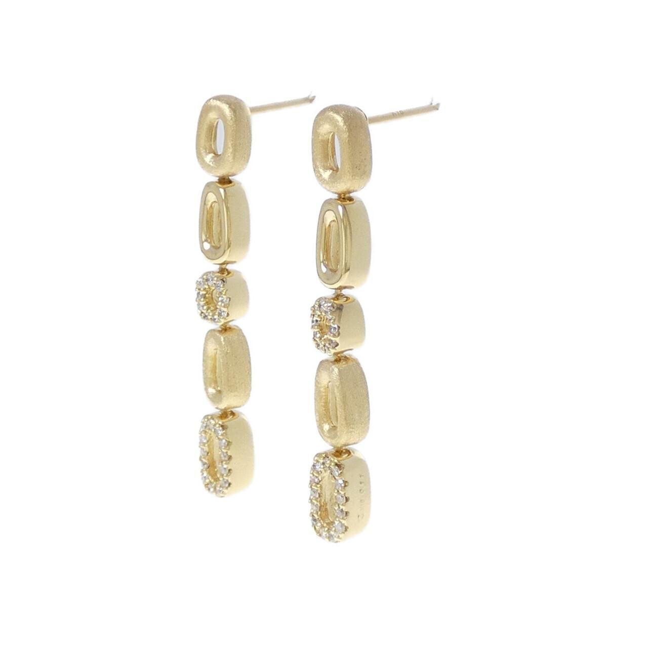 K18YG ダイヤモンド ピアス 0.22CT - メルカリ