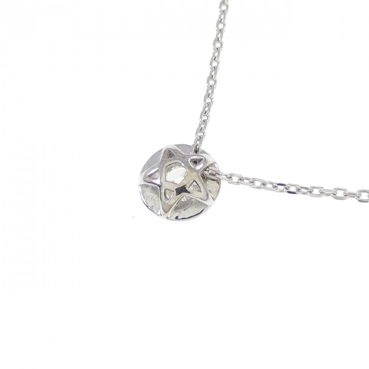 K18WG スター ダイヤモンド ネックレス 0.133CT - メルカリ