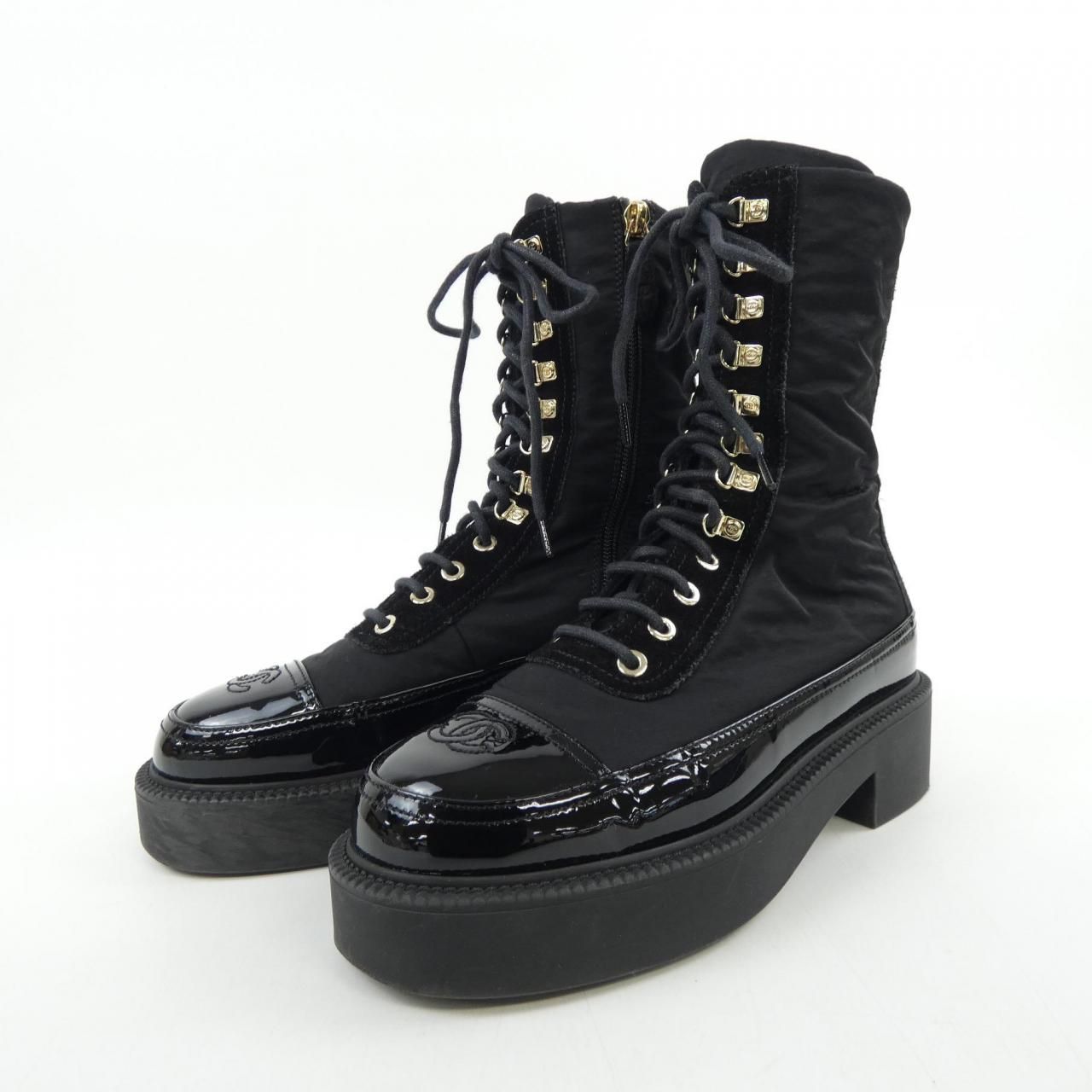 シャネル CHANEL レースアップ G38086Y55462 ブーツ - メルカリ