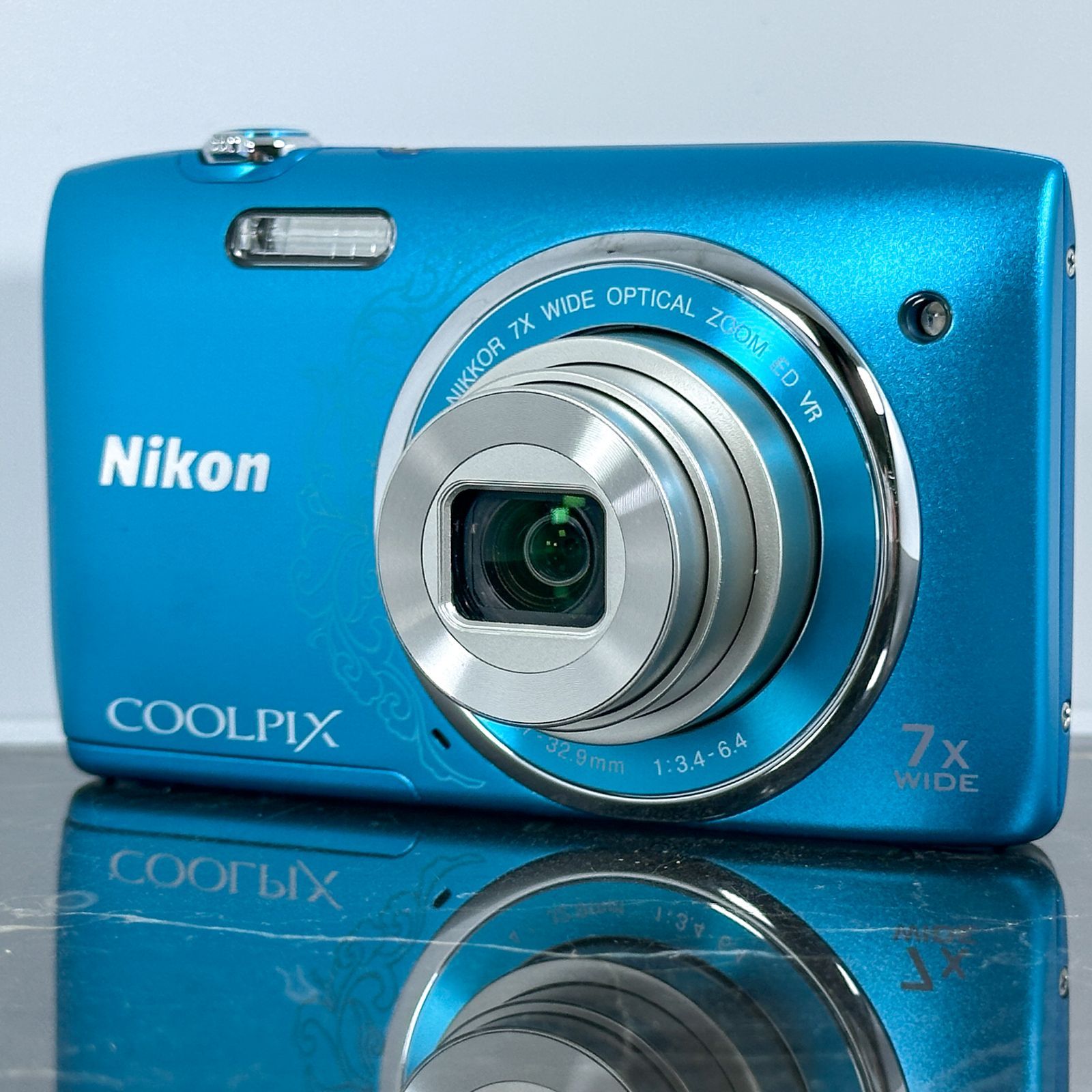 ◯【美品】Nikon COOLPIX S3500 オリエンタルブルー コンパクト 