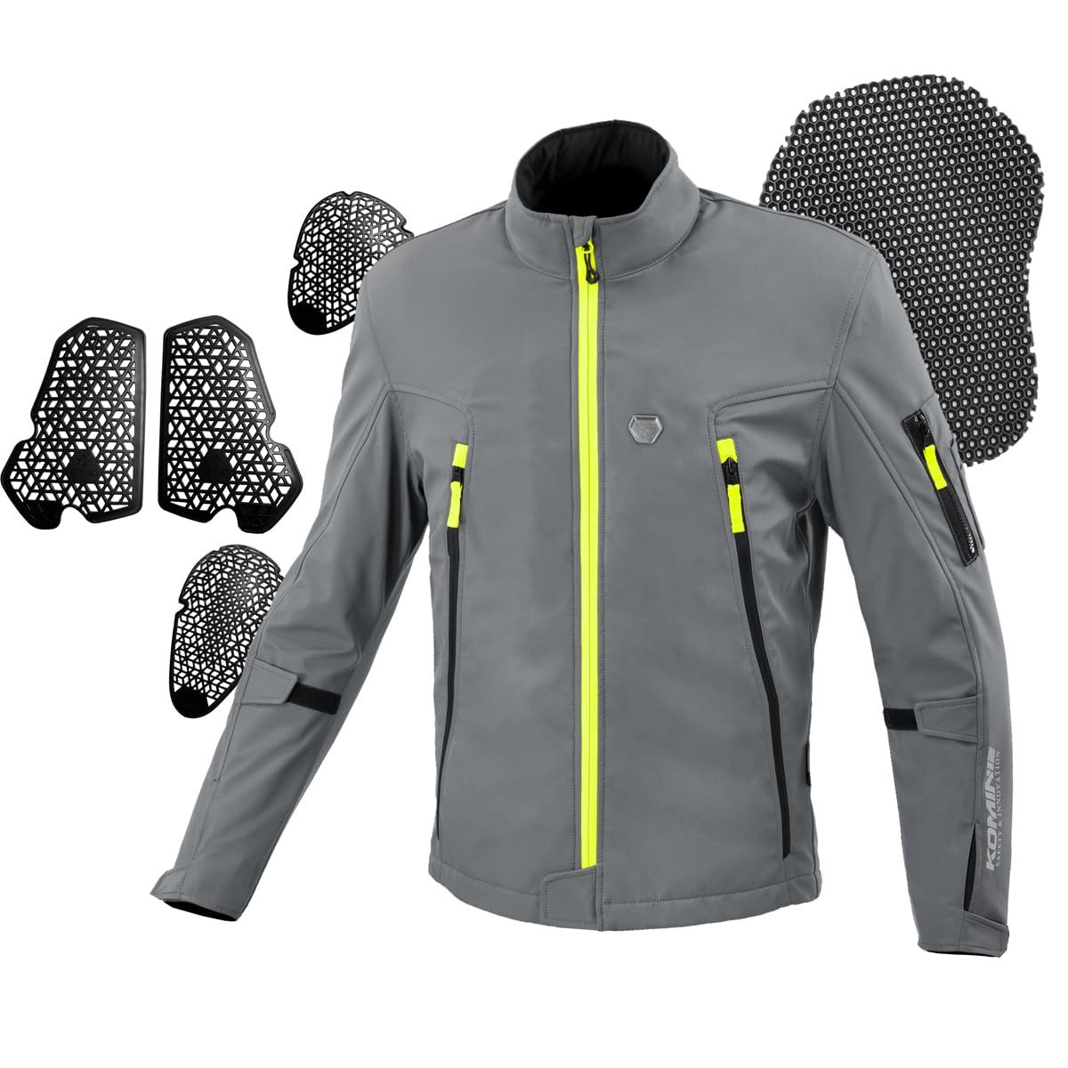 新品 [KOMINE] バイク用 ジャケット JK-628 プロテクトソフトシェル