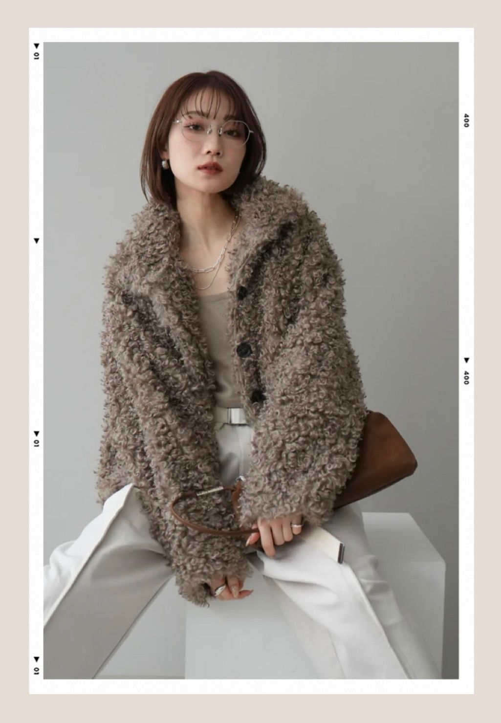 新品 プードルファーブルゾン ベージュ esicaエシカ LIANリアン - メルカリ