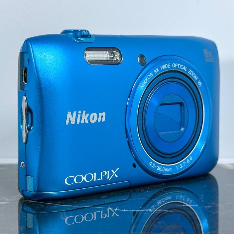 Nikon COOLPIX S3600 ブルー 2010万画素 8倍ズーム 25mm広角 手ブレ