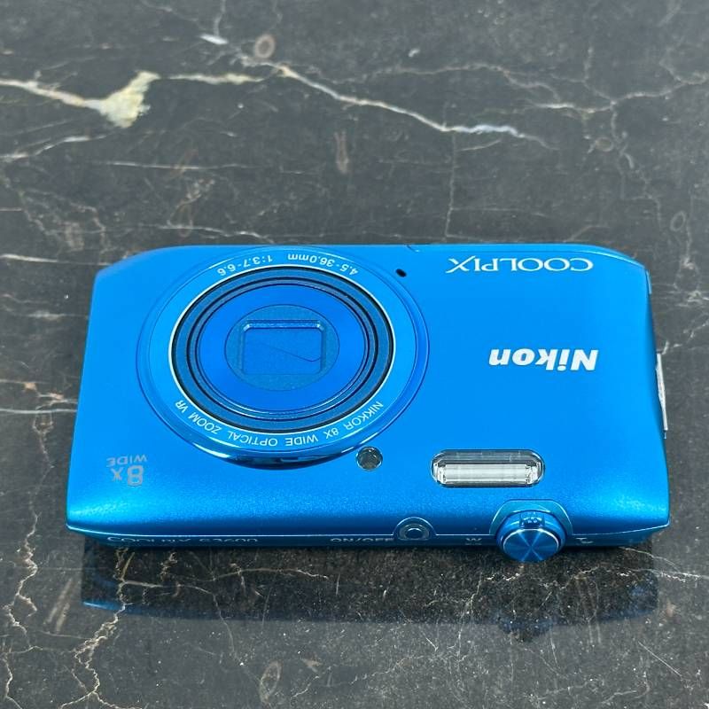 Nikon COOLPIX S3600 ブルー 2010万画素 8倍ズーム 25mm広角 手ブレ