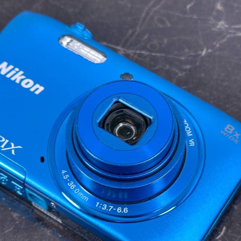 Nikon COOLPIX S3600 ブルー 2010万画素 8倍ズーム 25mm広角 手ブレ