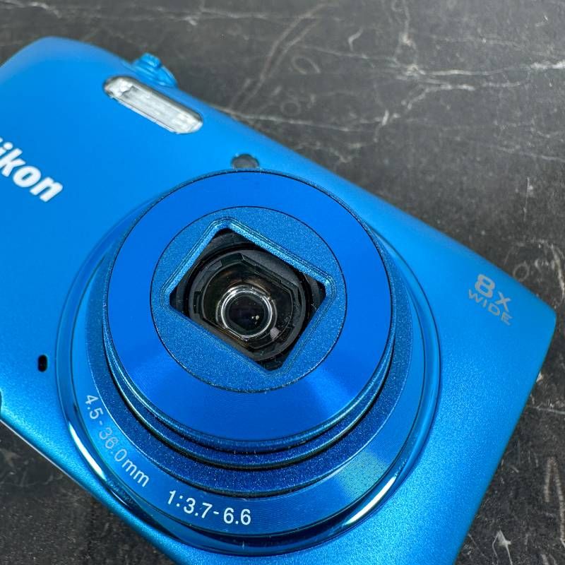 Nikon COOLPIX S3600 ブルー 2010万画素 8倍ズーム 25mm広角 手ブレ