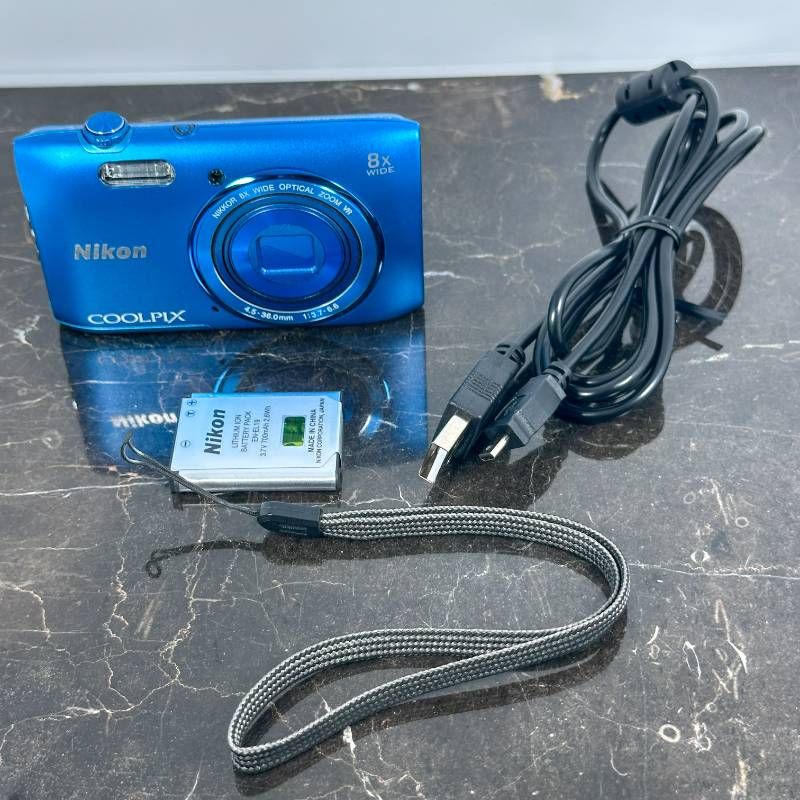 Nikon COOLPIX S3600 ブルー 2010万画素 8倍ズーム 25mm広角 手ブレ