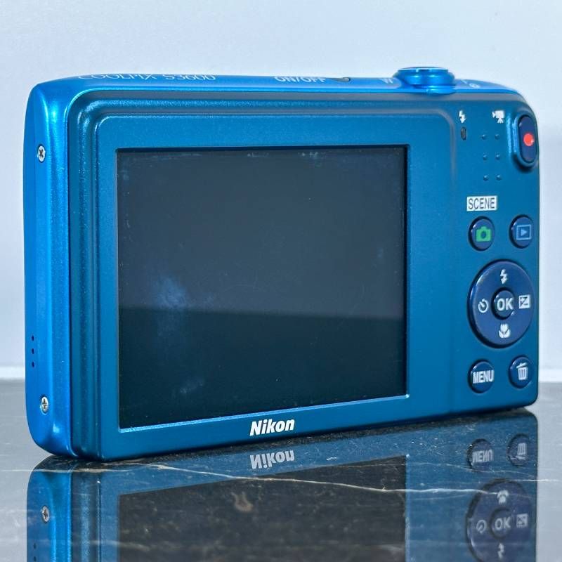 Nikon COOLPIX S3600 ブルー 2010万画素 8倍ズーム 25mm広角 手ブレ