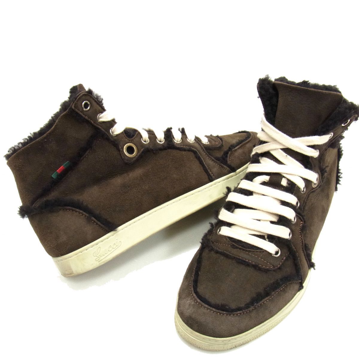 定価24万円☆GUCCI グッチ ムートン ハイカットスニーカー イタリア製 