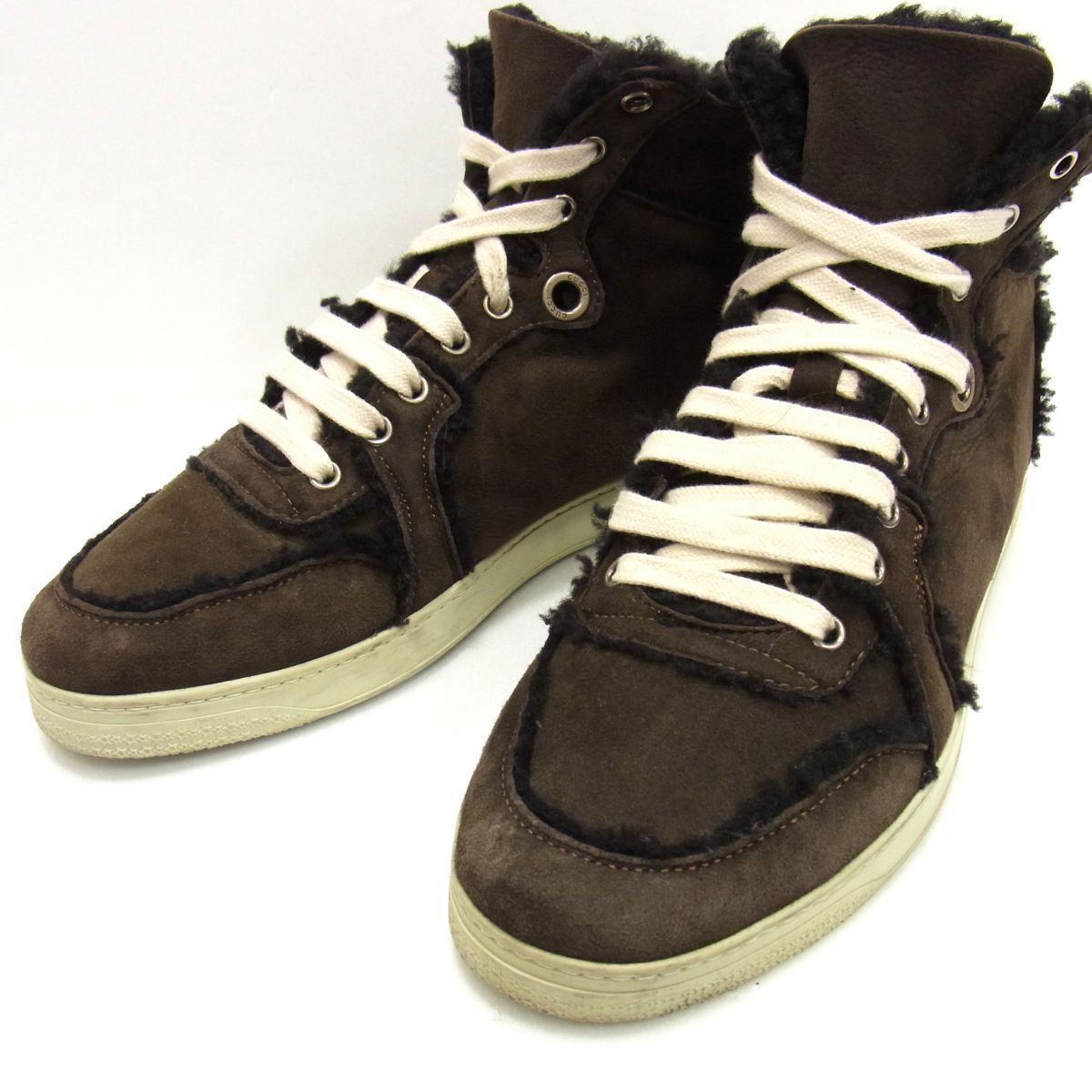 定価24万円☆GUCCI グッチ ムートン ハイカットスニーカー イタリア製 