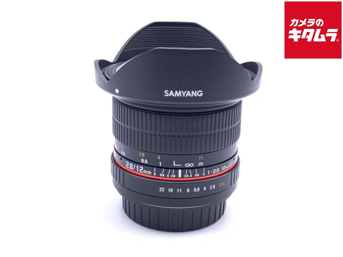 中古】 【美品】 サムヤン 12mm F2.8 ED AS NCS FISH-EYE キヤノンEF