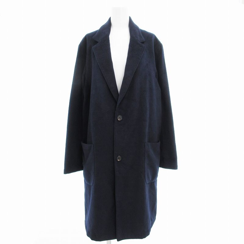 アーバンリサーチ URBAN RESEARCH チェスターコート ロング 38 紺